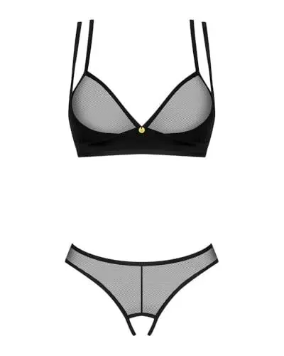 Produktbild: Obsessive Set Nesari Dessous, Schwarz, XS/S