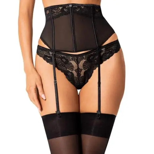 Produktbild: Obsessive Strumpfhalter, Schwarz, XS/S