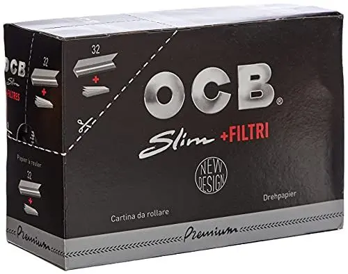 Produktbild: OCB Premium Long Slim Paper schwarz + Tips Zigarettenpapier, Papier, 15 x 15 x 5 cm