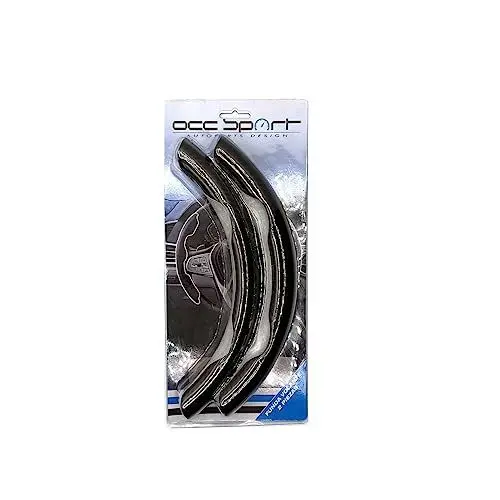 Produktbild: OCC MOTOR SPORT Lenkradabdeckung 2 Stück - Lenkradhülle Auto Grau/Schwarz Carbon Effekt