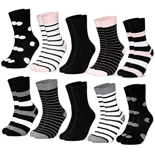 Produktbild: Occulto 10 PAAR SOCKEN DAMEN aus BAUMWOLLE (Modell: Lotte) Rosa 39-42