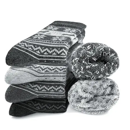 Produktbild: Occulto Damen Norweger Socken 6er Pack (Modell: Frida) Grau Mix 35-38