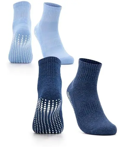 Produktbild: Occulto Damen Stoppersocken 80% Baumwolle 2-4 Paar (Modell: Madeleine) 2 Paar|Navy,Blau 39-42