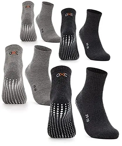 Produktbild: Occulto Damen Stoppersocken 2-4 Paar (Modell: Madeleine) 4 Paar| Schwarz,Grau 35-38