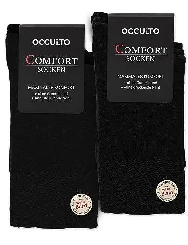 Produktbild: Occulto Herren Premium Socken 10er Pack (Modell: Philipp) 10 X Schwarz 39-42
