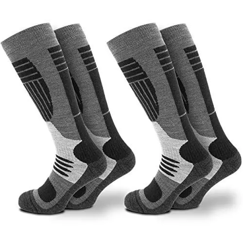 Produktbild: Occulto Herren Skisocken 2er Pack, 4er Pack (Modell: Felix) 2 Paar Schwarz 43-46