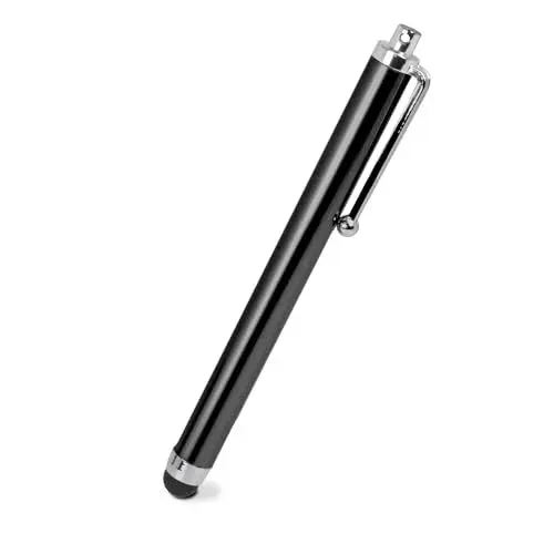 Produktbild: OcioDual Eingabestift für Touchscreens, Schwarz, Touch Pen Kompatibel mit Handy, Smartphones, Tablets, Monitoren, Universeller Metallzeiger, Gummispitze, Universal Stylus Kapazitiver Stift