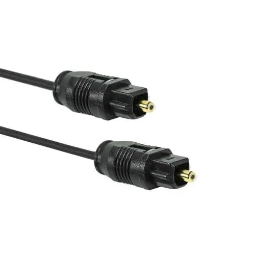Produktbild: OcioDual Optisches Toslink Kabel 5m Faseroptik Optic Fiber Audio LWL SPDIF M/M Schwarz fur TV Optical Audio Cable Audiokabel