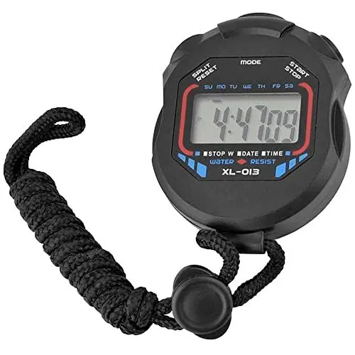 Produktbild: OcioDual Stoppuhr Sport-Uhr Multifunktion Digital Wecker Stopuhr Taschenuhr XL-013 Schwarz Uhren Timer Zeitmessung Datum Uhr