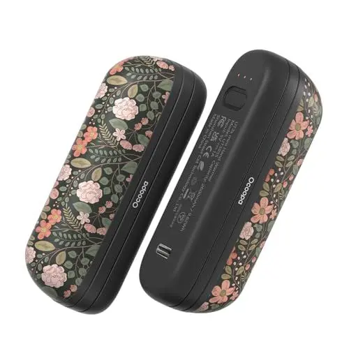 Produktbild: OCOOPA Handwärmer Taschenwärmer UT2S Mini, 5200mAh, Handwärmer Magnetisch Elektrisch 2er Set, Taschenofen Wiederverwendbar, Outdoor Camping Gadgets für Wärme, Geschenke für Frauen und Männer