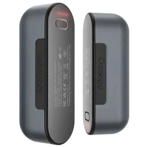 Produktbild: OCOOPA handwärmer elektrisch, 10000 mAh Split-Magnetic 2er-Pack, 4 Heizmodi, schnelleres Aufheizen handwärmer wiederverwendbar，handwärmer USB powerbank für Outdoor im Winter, UT2s (MagTwins)