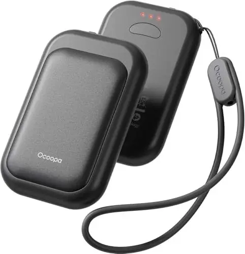 Produktbild: OCOOPA handwärmer elektrisch Split-Magnetic 2er-Pack, 5000mAh - Ultra Kompakt, Wasserdicht, schnelleres Aufheizen handwärmer wiederverwendbar，handwärmer USB für Outdoor im Winter, UT4 Young
