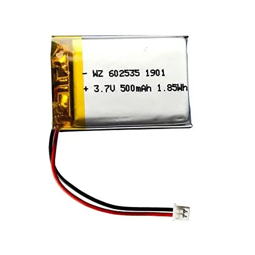 Produktbild: Octelect 602535 Wiederaufladbarer Arbeitsakku, 3,7 V, ca. 500 mA, ca. 36,9 × ca. 25,0 mm × ca. 5,5 mm dick, 1 STK.＜kei-719 Silber