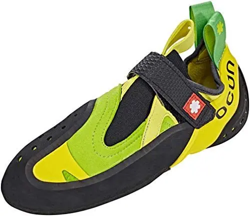 Produktbild: Ocun Oxi S Gelb-Grün - Komfortabler Velcro Kletterschuh, Größe EU 37.5 - Farbe Green - Yellow