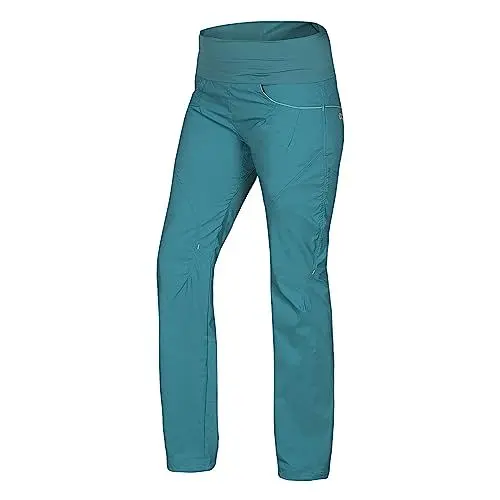 Produktbild: Ocun W Noya Pants Grün - Leichte atmungsaktive Damen Kletterhose, Größe L - Farbe Blue Deep Peacock
