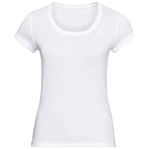 Produktbild: Odlo Damen Active F-dry Light Funktionsunterwäsche Kurzarm Shirt, Weiß, M EU