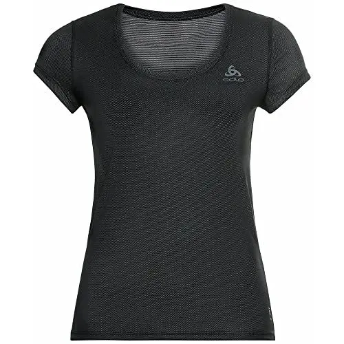 Produktbild: Odlo Damen Active F-dry Light Funktionsunterwäsche Kurzarm Shirt, Schwarz, M EU