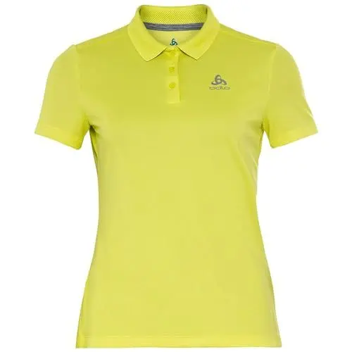 Produktbild: Odlo Damen F-DRY Kurzarm Polo Shirt, limeade, S