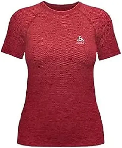 Produktbild: Odlo Damen Kurzarm Laufshirt ESSENTIALS SEAMLESS, american beauty melange, M