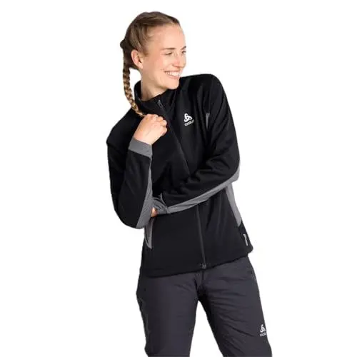 Produktbild: Odlo Damen Langlauf Jacke BRENSHOLMEN, black - new odlo graphite grey, S