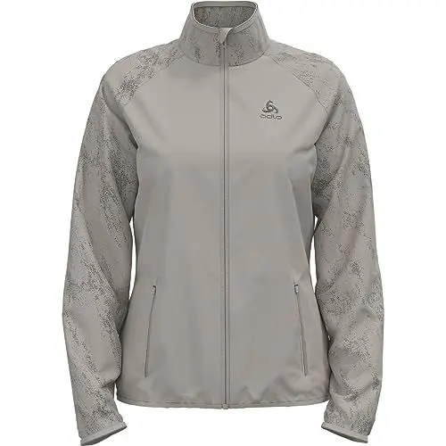 Produktbild: Odlo Damen Laufjacke ESSENTIAL LIGHT REFLECTIVE, silver cloud, XS