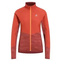 Produktbild: Odlo Damen Laufjacke RUN EASY WARM HYBRID, cinnabar - spiced apple, L