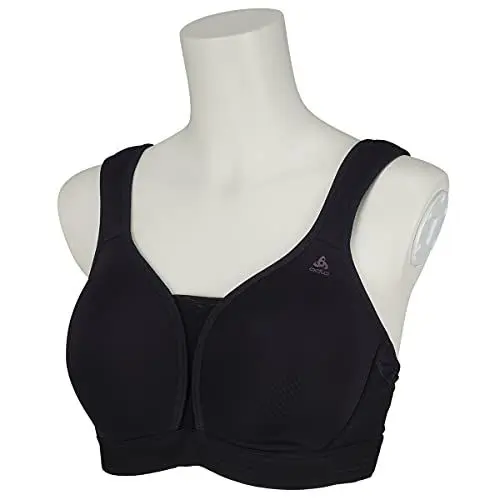 Produktbild: Odlo Damen Padded High Support_13071c Gepolsterter Sport BH, Schwarz, 95C EU