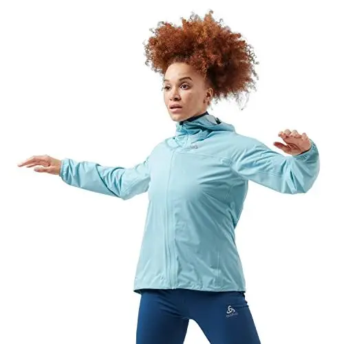 Produktbild: Odlo Damen ZEROWEIGHT WATERPROOF Laufjacke, reef waters - polynya
