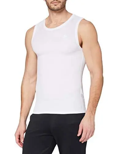 Produktbild: Odlo Herren ACTIVE F-DRY LIGHT Baselayer Unterhemd mit Rundhals, White, S