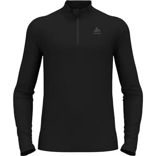 Produktbild: Odlo Herren Funktionsunterwäsche Langarm Shirt mit Reißverschluss MERINO 260, black, M