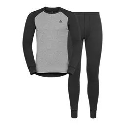 Produktbild: Odlo Herren Funktionsunterwäsche Set ACTIVE WARM ECO, dark grey melange - grey melange, S