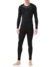 Produktbild: Odlo Herren Funktionsunterwäsche Set FUNDAMENTALS PERFORMANCE WARM, black - odlo graphite grey, XXL