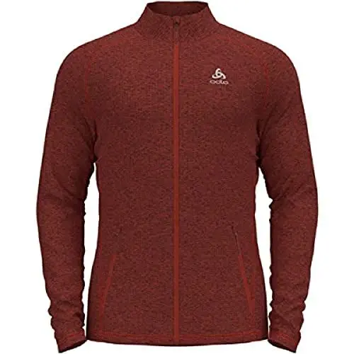 Produktbild: Odlo Herren Langarm Shirt mit Reißverschluss TENCIA, ketchup melange, S