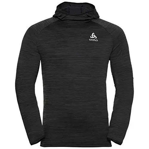 Produktbild: Odlo Herren Hoody Midlayer Millennium Element Pullover, Black Melange, L EU