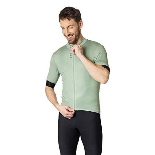 Produktbild: Odlo Herren Radtrikot mit Reißverschluss ZEROWEIGHT CHILL-TEC PRO, Loden Frost - Black, XXL