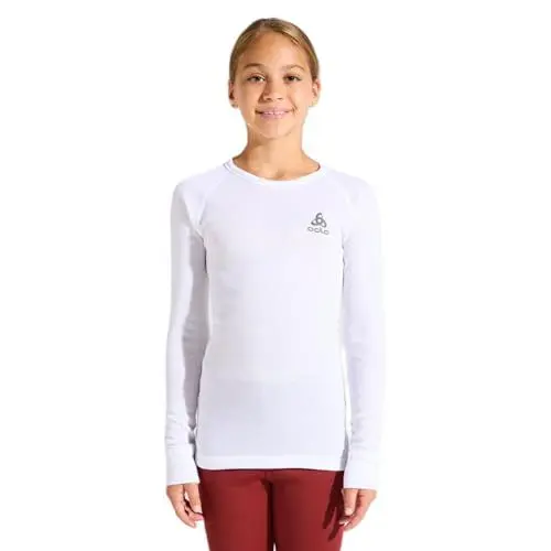 Produktbild: Odlo Kinder Funktionsunterwäsche Langarm Shirt ACTIVE WARM ECO, white, 152