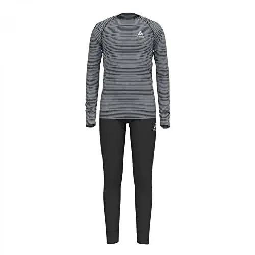 Produktbild: Odlo Kids ACTIVE WARM ECO Funktionsunterwäsche-Set, black - grey melange