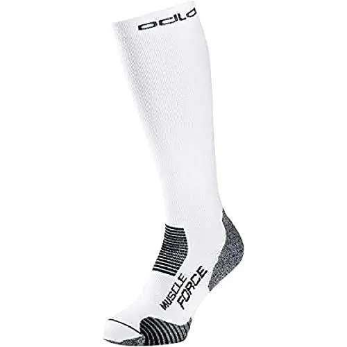 Produktbild: Odlo Unisex CERAMICOOL MUSCLE FORCE Kompressions Socken, white, 36-38