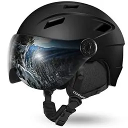 Produktbild: Odoland Erwachsene Skihelm Skihelm mit Visier, Leichter Race-Helm mit Helmvisier für Männer und Frauen, Snowboardhelm