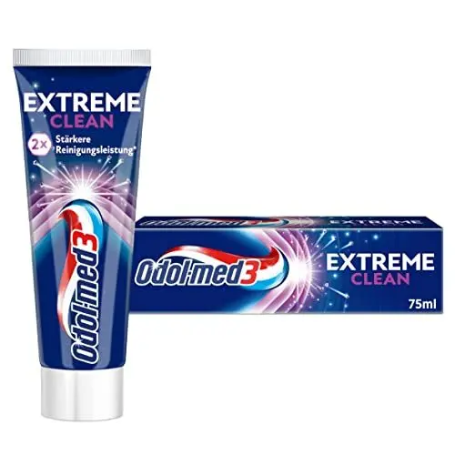 Produktbild: Odol-med3 Extreme Clean, Zahnpasta, mit doppelter Reinigungsleistung an schwer erreichbaren Stellen*, 75ml, Zahncreme