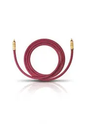 Produktbild: OEHLBACH NF 214 Subwoofer-Kabel - Hochwertiges Cinch-Kabel für kraftvollen Bass, versilberte Kupferleiter (SPOFC), 24kt. vergoldete Kontakte, optimale Signalübertragung, 3 Meter, Bordeaux