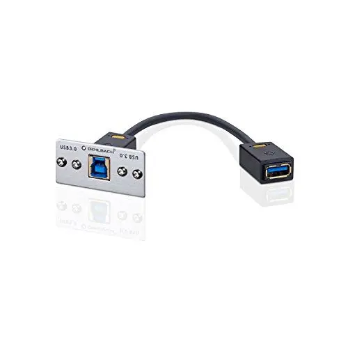 Produktbild: OEHLBACH PROIN MMT USB.3 B/A (USB-3 -Multimedia-Einsatz mit Kabelpeitsche, Unterputz, Aufputz) - 1 Stück