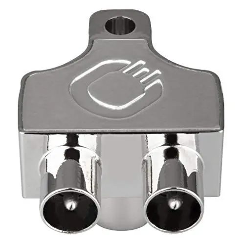 Produktbild: Oehlbach Antenna SP12 Antennen-Verteiler - geschirmtes Metallgehäuse - Zweigeräte-Verteiler für TV/Radio - Koax-Kupplung auf Koax-Stecker - DVB-T2 DVB-C2 HDTV UHD - Silber