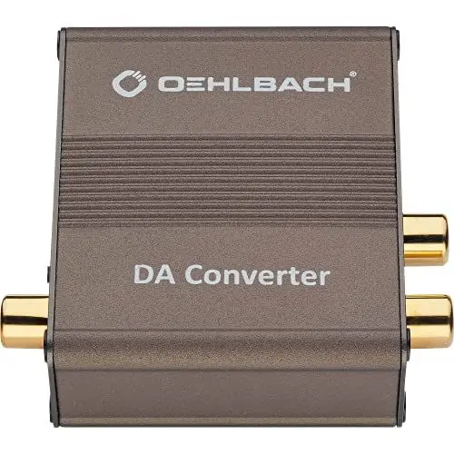 Produktbild: OEHLBACH Digi Bridge - Digital/Analog Audiowandler - Koaxial/Optisch, R-L/Klinke, USB-MicoB Stromanschluss - Cirrus Logic Chip, Braun