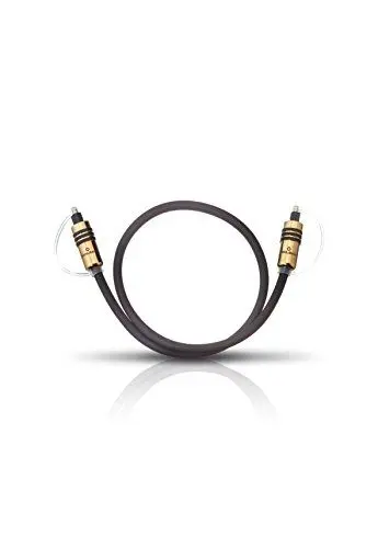 Produktbild: Oehlbach Hyper Profi Opto 500 - Erstklassiges optisches Digitalkabel mit Toslink-Steckern - Metallstecker, hohe Übertragungsrate - 5 m - schwarz