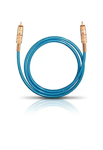 Produktbild: Oehlbach NF 113 DI 50 - Digitales Audio-Cinchkabel - Hochwertiges S/PDIF Koaxialkabel, Mehrfach Schirmung, 75 Ohm - 50 cm - blau
