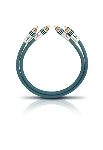 Produktbild: Oehlbach NF 14 Master 100 - Erstklassiges Stereo Audio-Cinchkabel Set - Symetrischer Aufbau & versilbertes Kupfer - 2 x 1 m - anthrazit