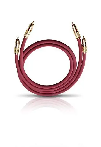 Produktbild: Oehlbach NF 214 Master 50 - Erstklassiges Stereo Audio-Cinchkabel Set - Mehrfach Schirmung, versilbertes Kupfer - 2 x 0,50 m - Bordeaux