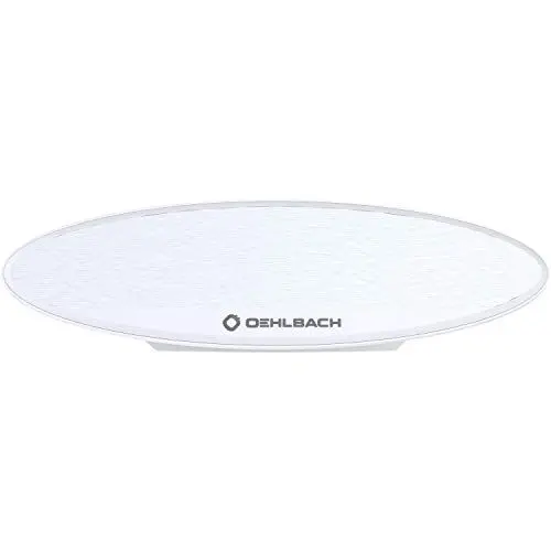 Produktbild: Oehlbach Scope Oval DVB-T2 HD Antenne - Digitale Zimmerantenne - USB Strom - Aktiv DVB-T-Verstärker - Innenantenne - Weiß, D1C17232
