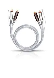 Produktbild: Oehlbach Silver Express Plus 100 - Erstklassiges Stereo Phono Cinch-Kabel Set für Plattenspieler & Verstärker - SPOFC & 2-Fach Schirmung - 1 m - Silber